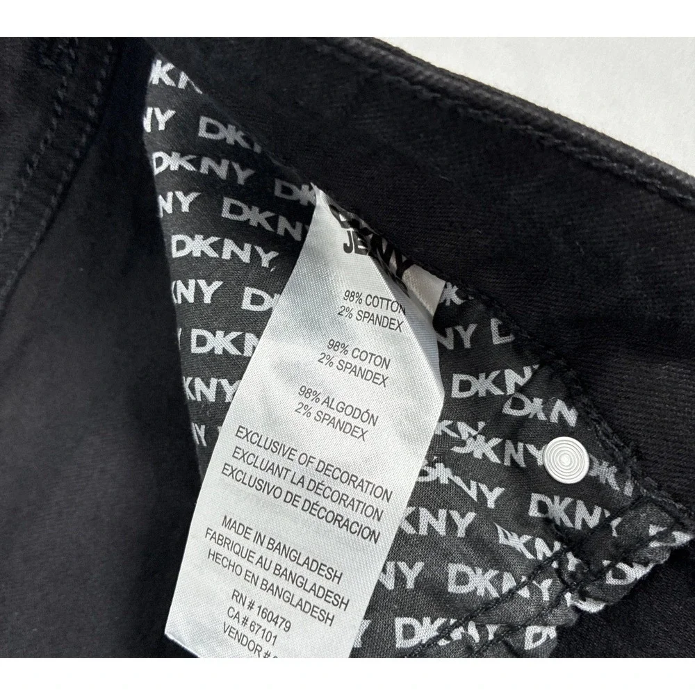 New Mens DKNY Jeans Bedford Slim Black Denim Size 34x29 NWT $79